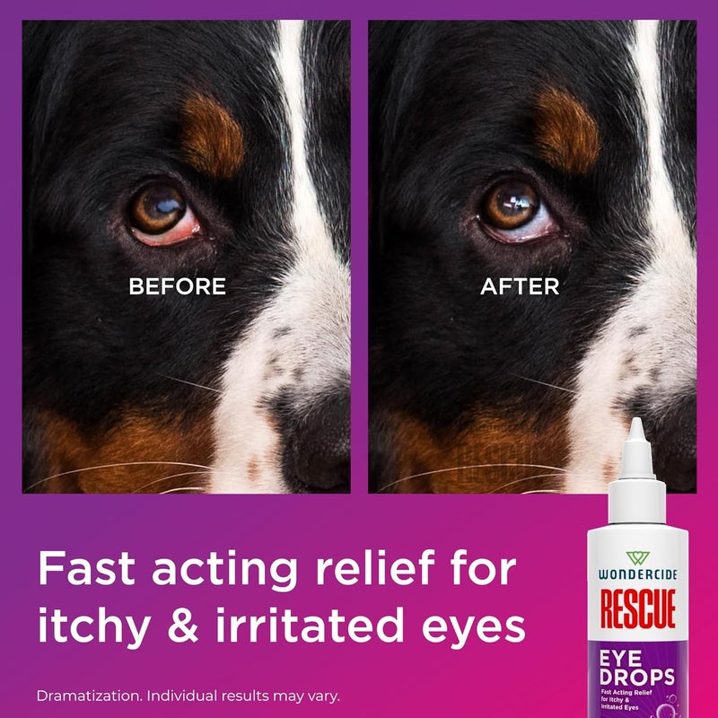 wondercide Rescue - Eye Drops and Wash for Pets - Relief for Dogs and Cats from Allergies, Itchy Red Irritated Eyes, Discharge - with Pure Hypochlorous - 4 oz - Image 3